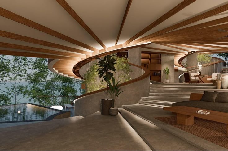 A striking contemporary house with a distinctive silhouette and elegant proportions.
