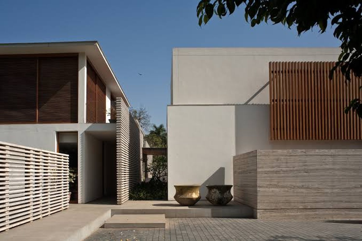 The finished house entrance